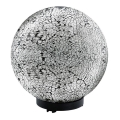 EGLO 91638 - Lampă de exterior TERRALUNA 1, 1xE27/18W, negru / alb, IP44