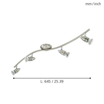 Eglo - Spot LED cu 4xGU10/3W/230V