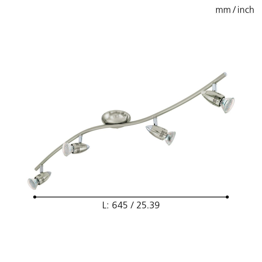 Eglo - Spot LED cu 4xGU10/3W/230V