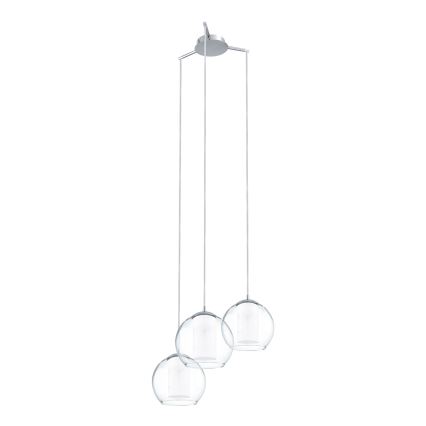 Eglo 92762 - Lampă suspendată pe cablu BOLSANO 3xE27/60W