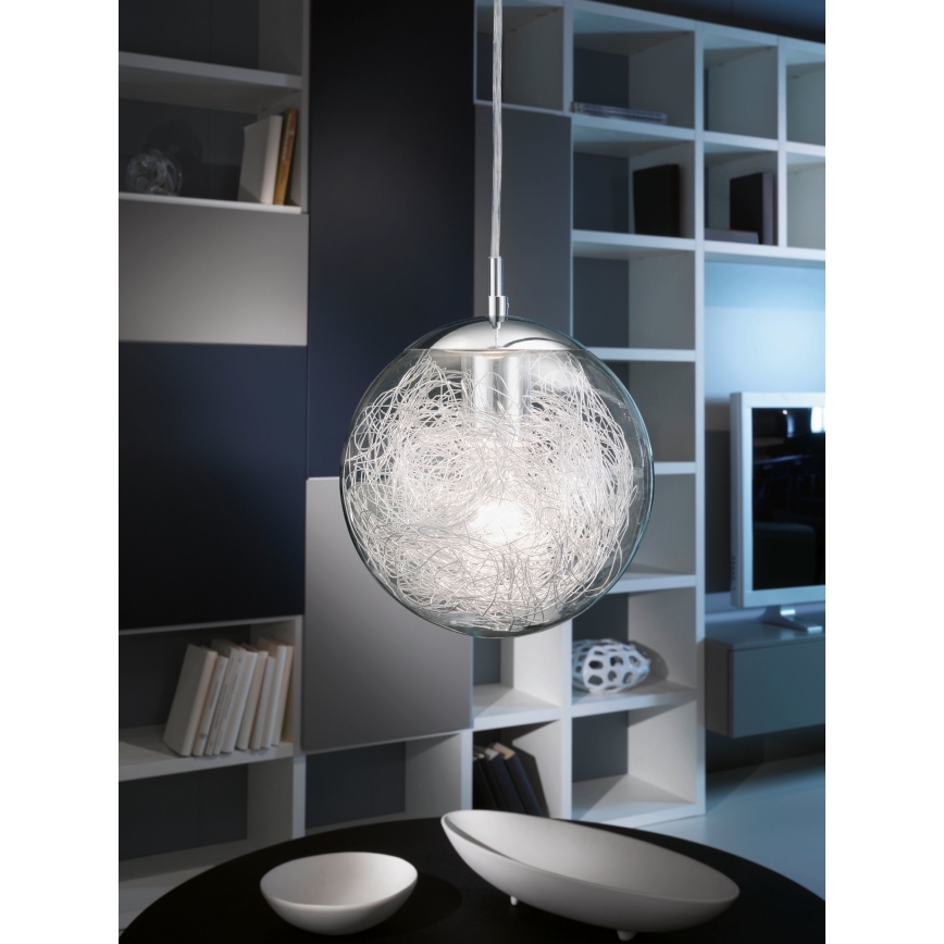 Eglo 93073 - Lustră pe cablu LUBERIO 1xE27/60W/230V Ø 25 cm