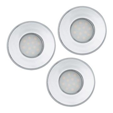 Eglo 93219 - SET 3x Spoturi baie incastrabile LED IGOA 3xGU10-LED/5W/230V