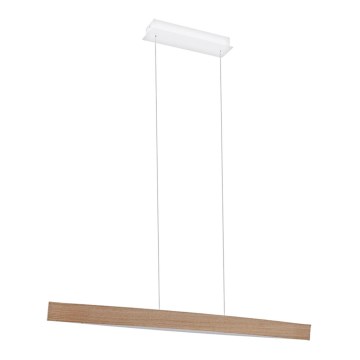 Eglo 93342 - Pendul FORNES LED/24W/230V, stejar