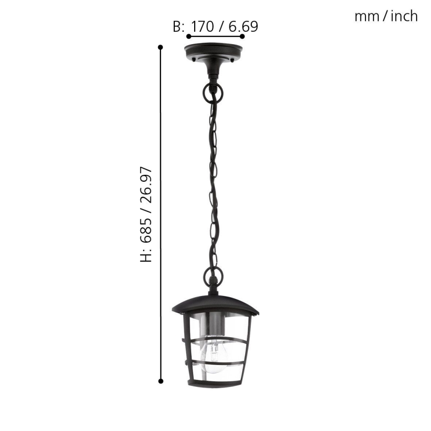 Eglo 93406 - Candelabru LED de exterior ALORIA, 1x E27/8,5 W/230 V, IP44