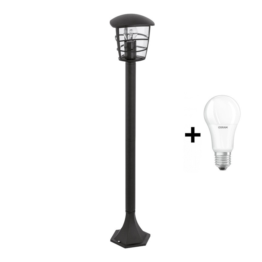 Eglo - Lampă LED de exterior 1xE27/8,5W/230V IP44 neagră