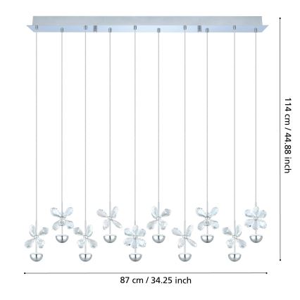 Eglo - Lustră LED pe cablu LED/25W/230V