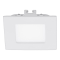 Eglo 94045 - Spot LED încastrat FUEVA 1 LED/2,7W/230V 8,5x8,5 cm