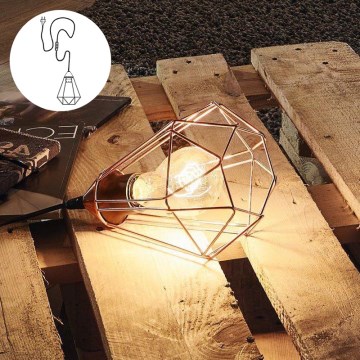 Eglo 94197 - Lampă de masă cu priză TARBES 1xE27/60W/230V