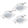 Eglo 94266 - SET 3x Corp de iluminat LED tavan fals PENETO 3xGU10-LED/5W/230V