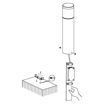 Eglo - Lampă LED de exterior LED/3,7W/230V IP44