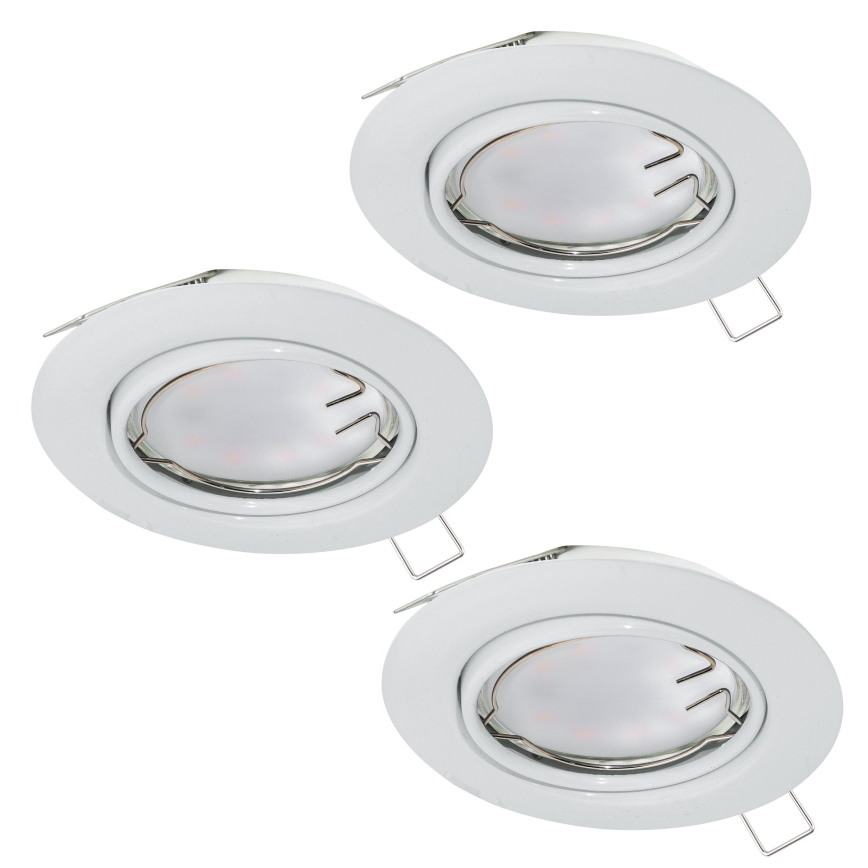 Eglo - Set de 3 spoturi LED încastrate PENETO 1x GU10-LED/5W/230V