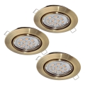 Eglo 94409 - SET 3x Corp de iluminat LED tavan fals PENETO 3xGU10-LED/5W/230V