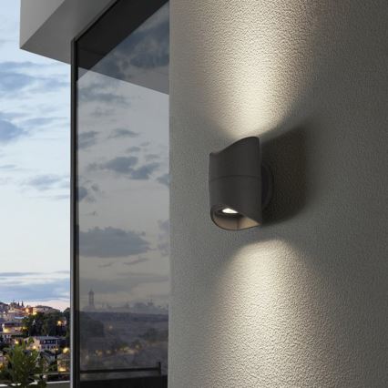 Eglo 95076 - Aplică de perete pentru exterior ABRANTES, 2x LED, 6W, 230V, IP44