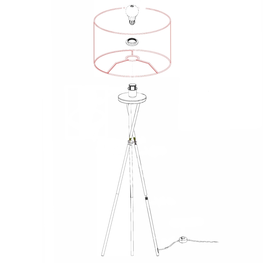 Eglo - Lampadar 1xE27/60W/230V