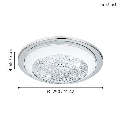 Eglo 95639 - Plafonieră LED ACOLLA 3xLED/3,6W/230V