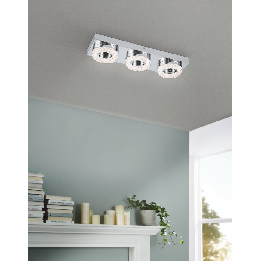 Eglo 95663 - Plafonieră LED FRADELO 3xLED/4W/230V