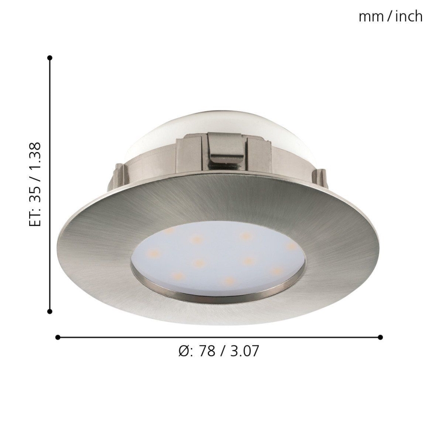 Eglo - Plafonieră încastrată LED/4,9W/230V