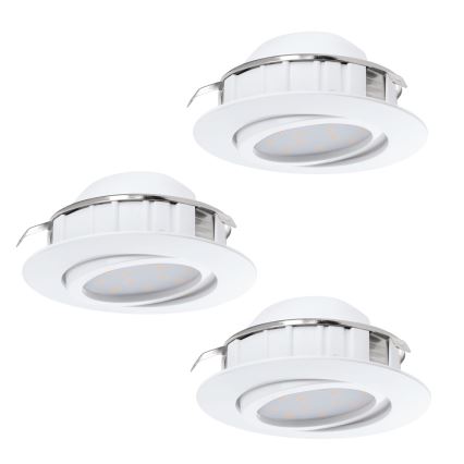 Eglo - Set de 3 spoturi LED încastrate PINEDA LED/4,9W/230V