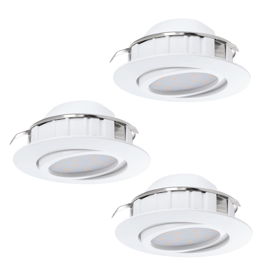 Eglo - Set de 3 spoturi LED încastrate PINEDA LED/4,9W/230V