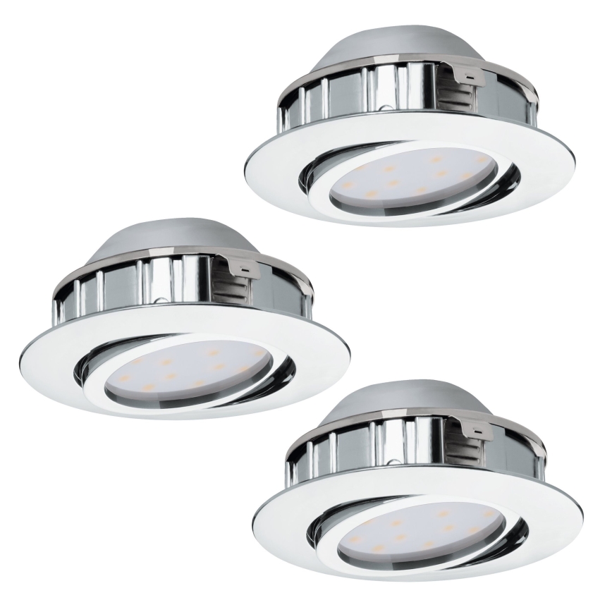 Eglo - Set 3x spoturi LED încastrate PINEDA LED/4,9W/230V