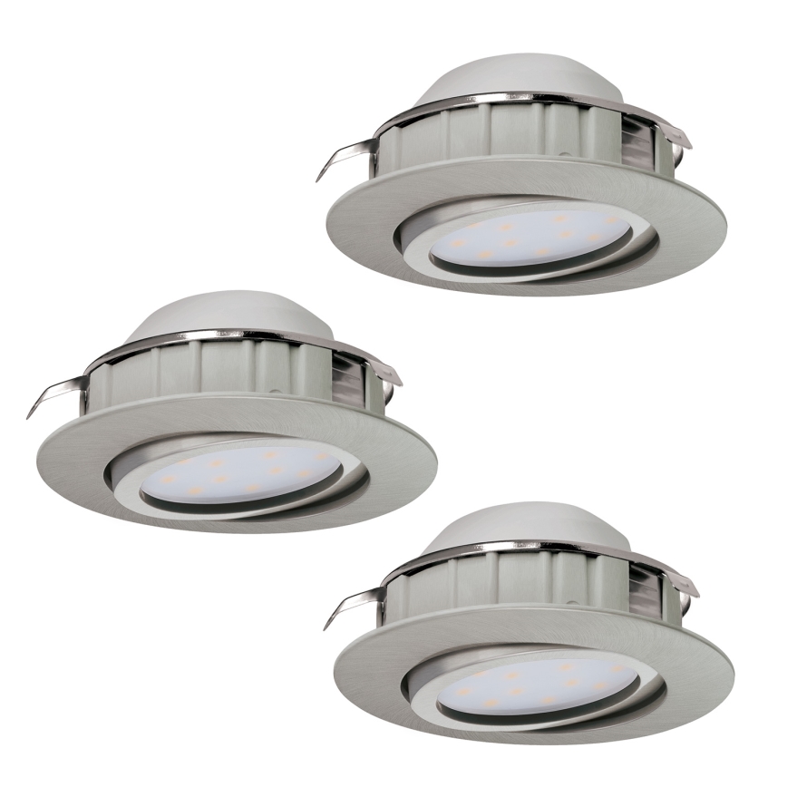 Eglo - Set de 3 spoturi LED încastrate PINEDA LED/4,9W/230V