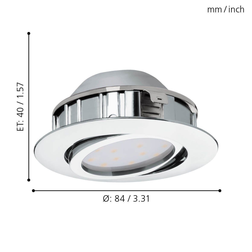 Eglo 95855- PINEDA lampă încastrată LED/5,5W/230V