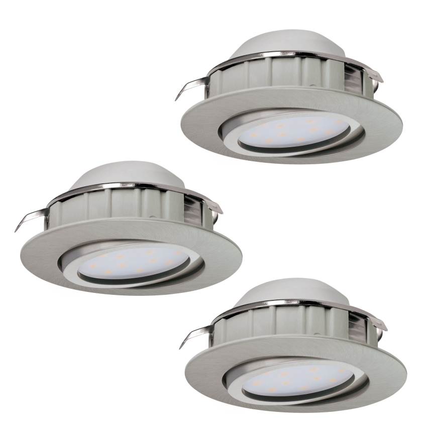 Eglo PINEDA - set de 3 spoturi LED încastrate, 6 W, 230 V