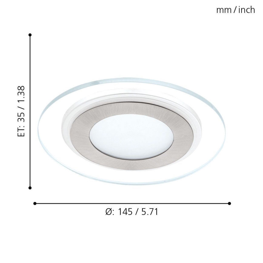 Eglo - Corp de iluminat LED tavan fals LED/11W/230V