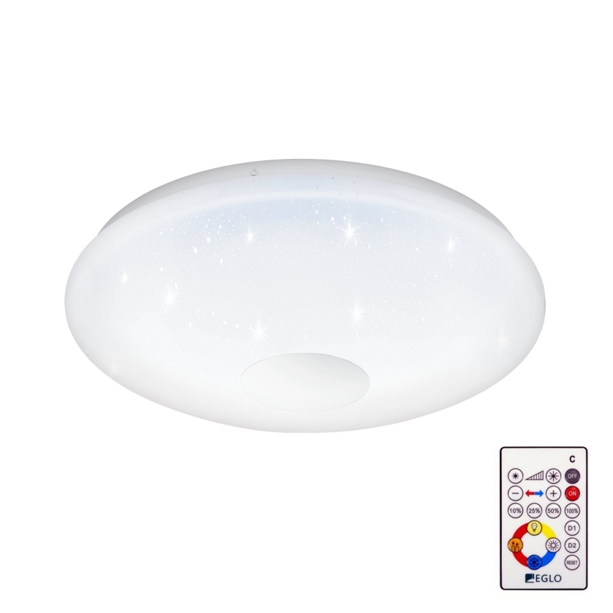Eglo 95972 - Plafonieră LED reglabilă VOLTAGO 2 LED/20W/230V + telecomandă