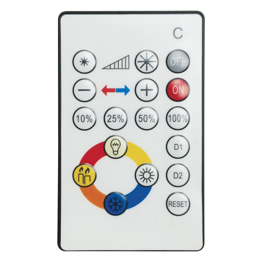 Eglo 95972 - Plafonieră LED reglabilă VOLTAGO 2 LED/20W/230V + telecomandă