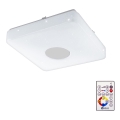 Eglo 95974 - Plafonieră LED reglabilă VOLTAGO 2 LED/14W/230V + telecomandă