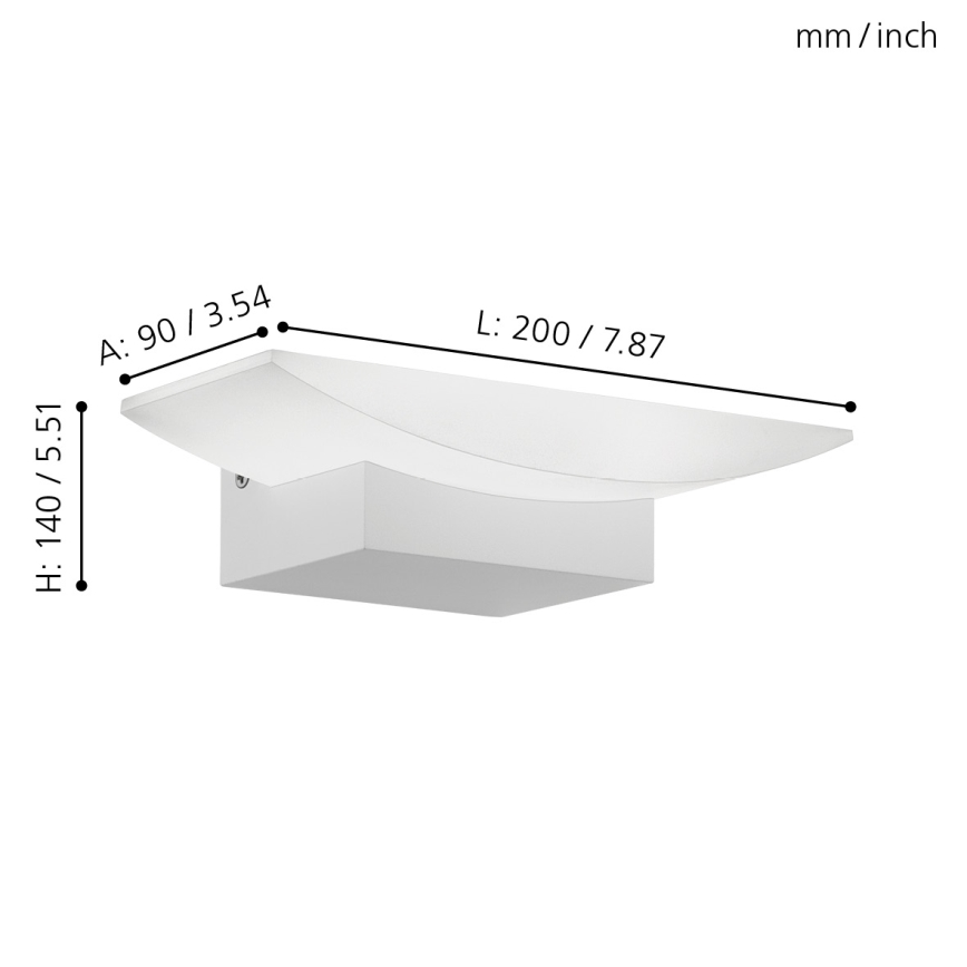 Eglo - LED aplică de perete LED/5,6W/230V
