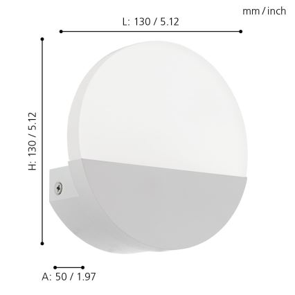 Eglo - Aplica LED de perete LED/4,5W/230V