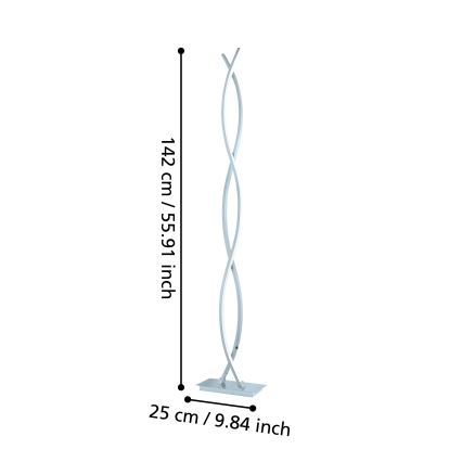 Eglo - Lampadar LED, 36W, 230V, crom lucios