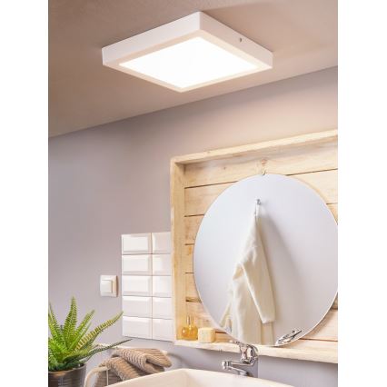 Eglo 96169 - Plafonieră LED pentru baie FUEVA 1 LED/22W/230V IP44 30x30 cm
