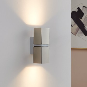 Eglo 96264 - Aplică LED de perete PASSA 2xGU10/2,8W/230V pătrată