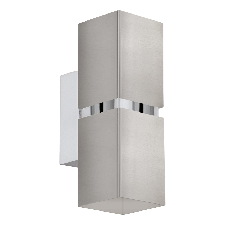 Eglo 96264 - Aplică LED de perete PASSA 2xGU10/2,8W/230V pătrată