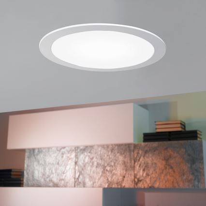 Eglo 96407 - Plafonieră încastrată LED dimabilă FUEVA 1, 1xLED/10,95W/230V, Ø 17 cm