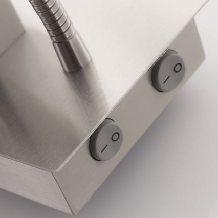 Eglo - Lampă flexibilă LED 1xE27/40W+LED/3,8W taupe