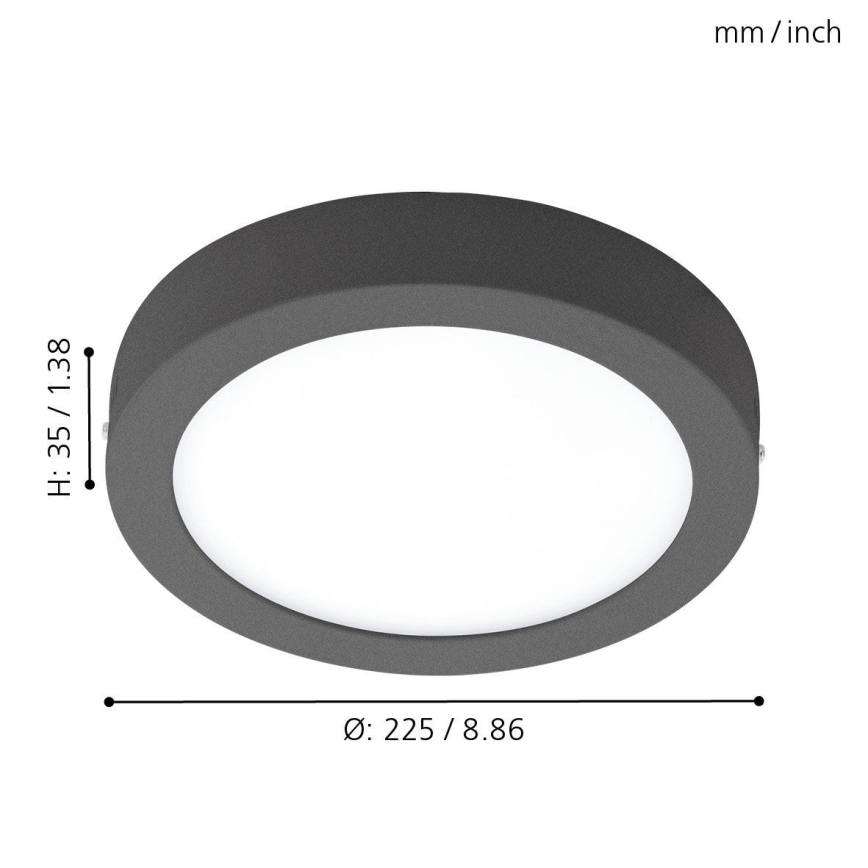 Eglo 96492 - Plafonieră LED de exterior ARGOLIS LED/16,5W/230V IP44