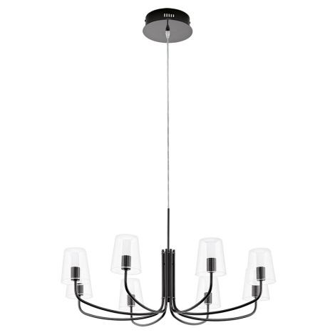 Eglo 96514 - LED Lampa suspendata NOVENTA 1 8xLED/3,3W/230V negru