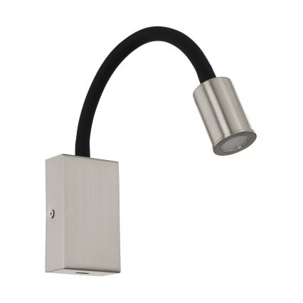 Eglo - Aplica spot LED de perete cu încărcător USB, 3,5W, 230V, crom mat