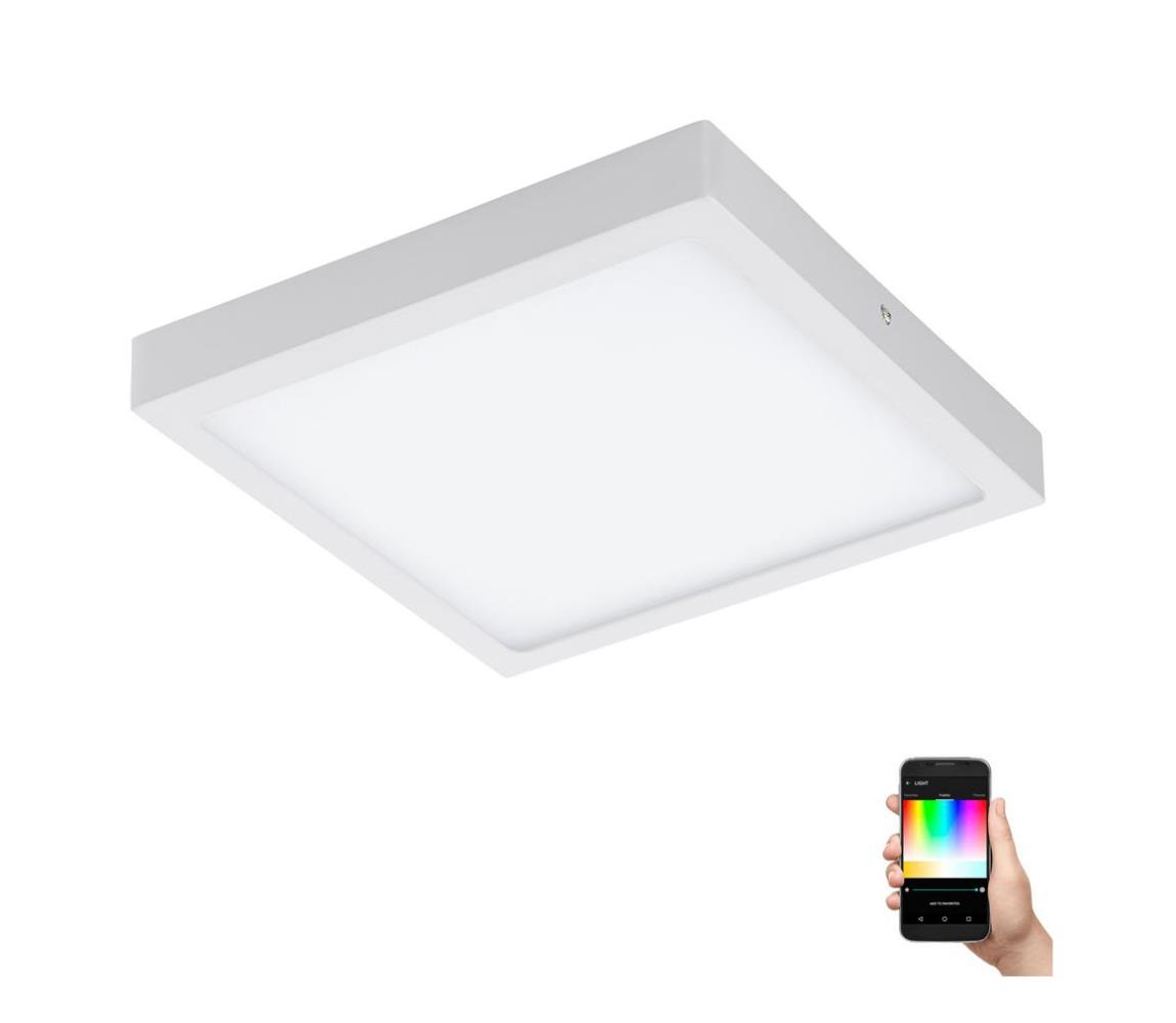 Eglo 96673 - LED RGBW Plafoniera FUEVA-C LED/21W/230V alb patrat
