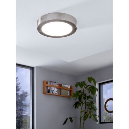 Eglo - Plafonieră LED RGBW dimabilă FUEVA-C, 15,6 W, 230 V, Bluetooth, Ø 22,5 cm