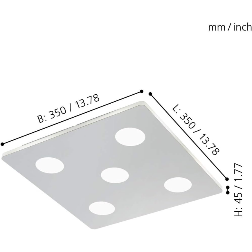 Eglo - Plafonieră LED 5xLED/4,5W/230V