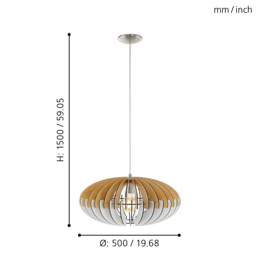 Eglo - Lampa suspendata 1xE27/60W/230V 500mm