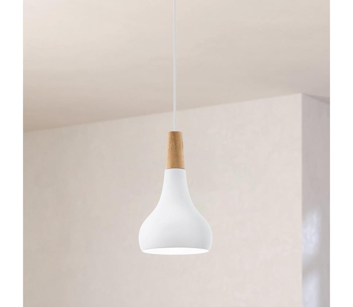 Eglo 96981 - Lampa suspendata SABINAR 1xE27/60W/230V 180mm alb