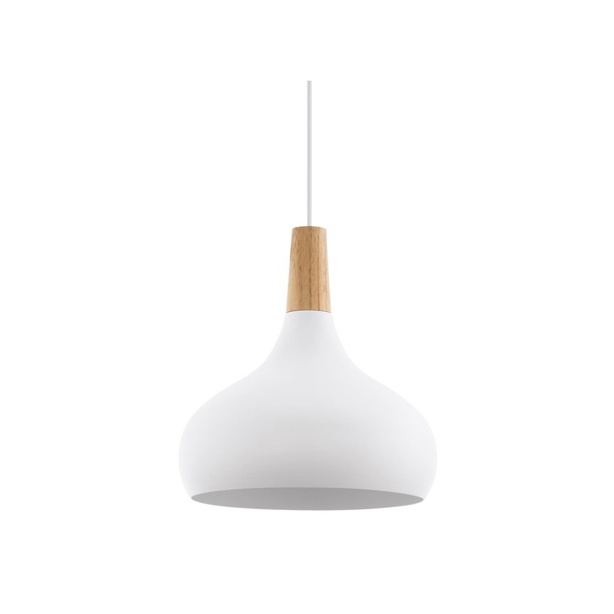 Eglo - Lampă suspendată 1xE27/60W/230V, diametru 28 cm, albă