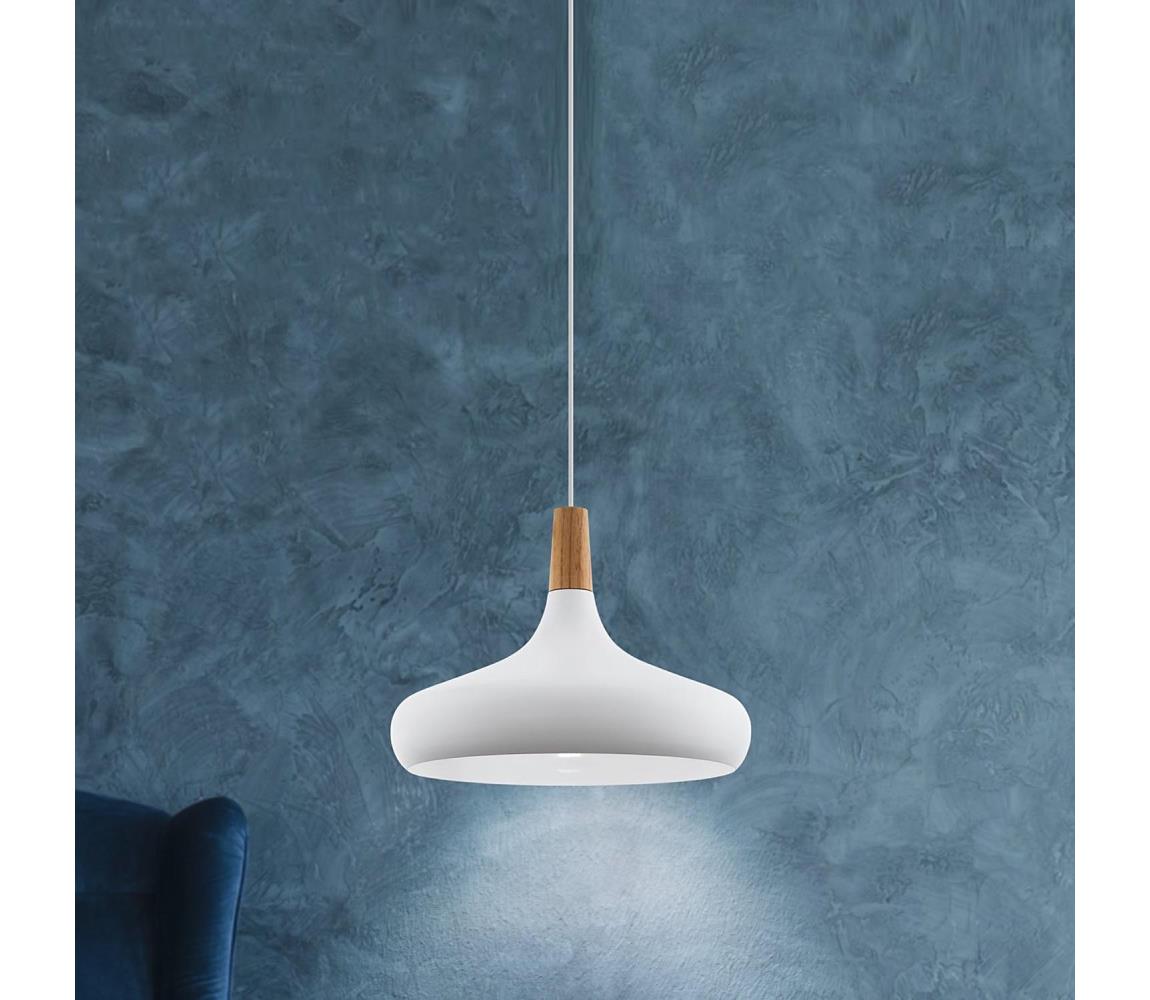 Eglo 96983 - Lampa suspendata SABINAR 1xE27/60W/230V 400mm alb