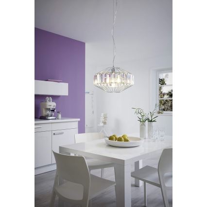Eglo 96987 - Lampa suspendata de cristal PEDROLA 1xE27/60W/230V